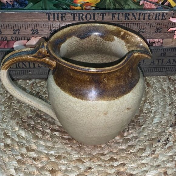 Boho handmade pottery piece pitcher - Picture 1 of 4